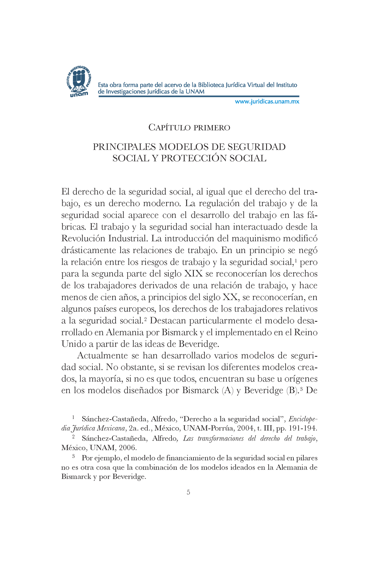 4 - excelete - 5 capítulo primEro PRINCIPaLES MODELOS DE SEGURIDaD SOCIaL Y  PROTECCIÓN SOCIaL El - Studocu