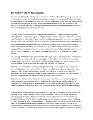 What is the main idea of the sermon on the mount image