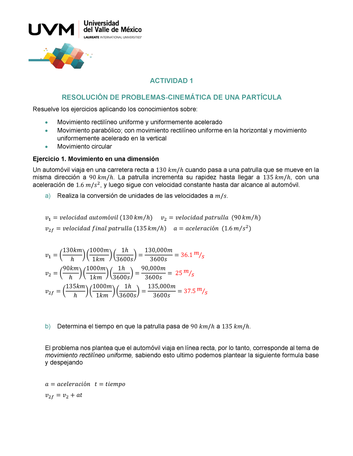 Actividad Uno Fisica - Ejercicios Bb Ejercicios Bb Ejercicios Bb ...