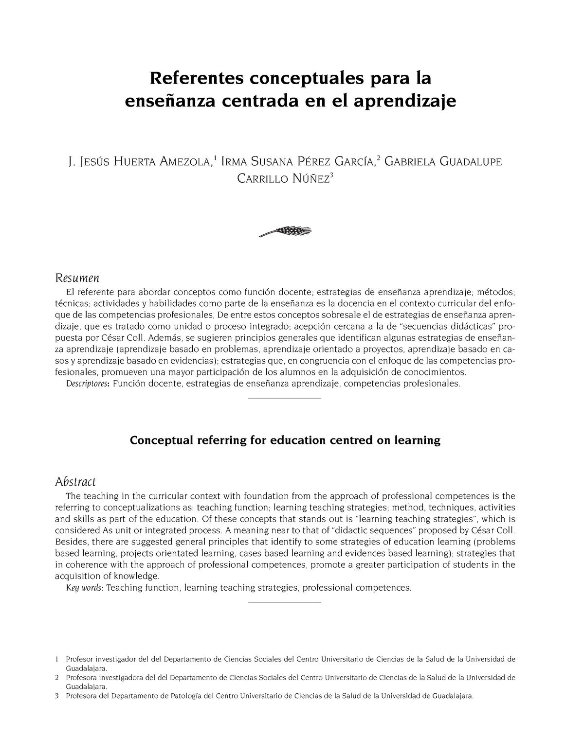 Enseñanza Centrada En El Alumno - The Teaching In The Curricular ...