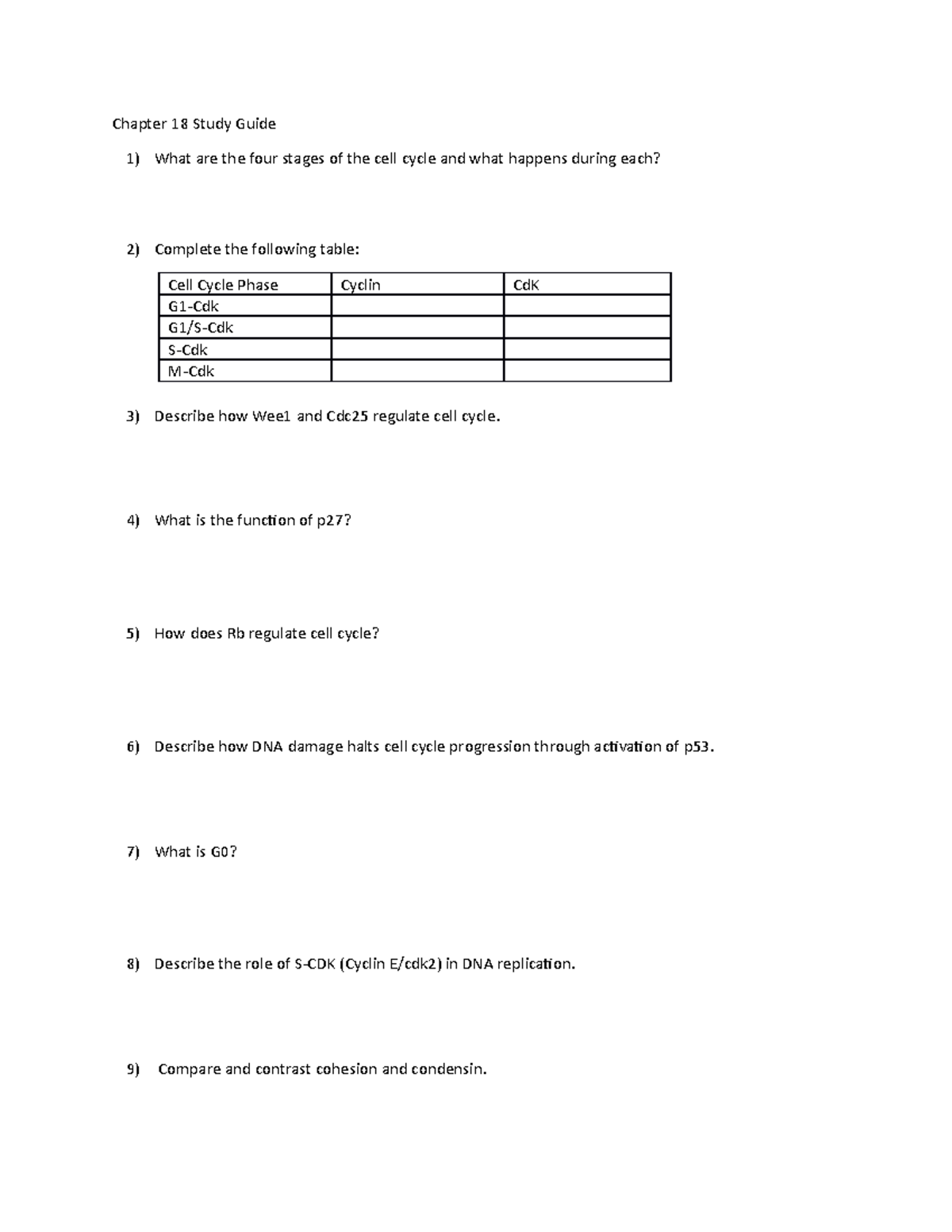 Chapter 18 Study Guide - Chapter 18 Study Guide What are the four ...