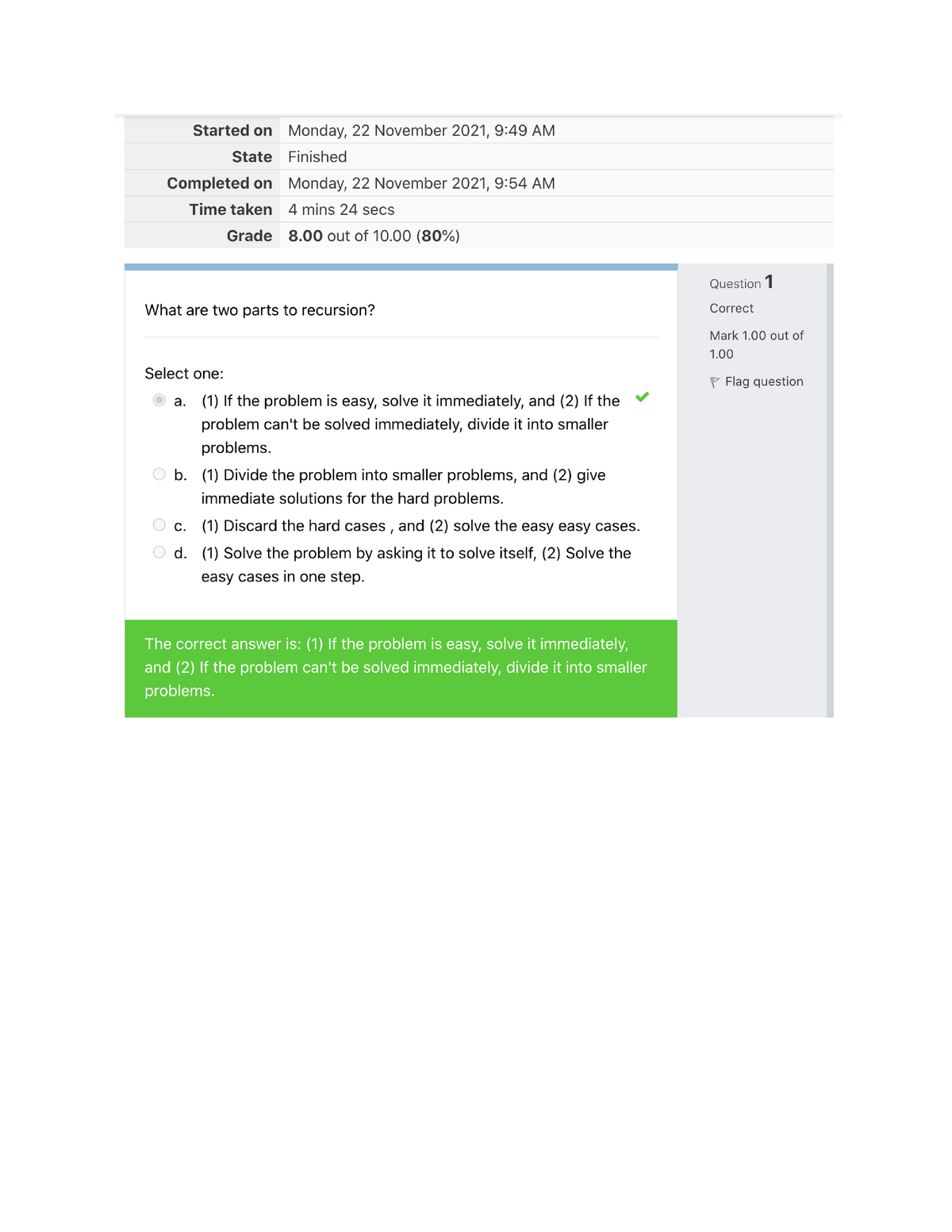 Quiz 2 - CS 1103 - Studocu