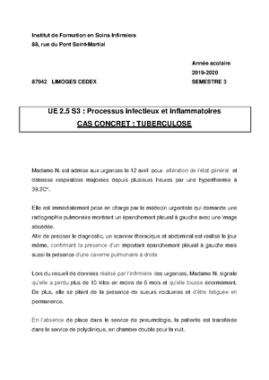 S3 UE2.5 - Cours IFSI - 2. 5 Processus Inflammatoires Et Infectieux ...