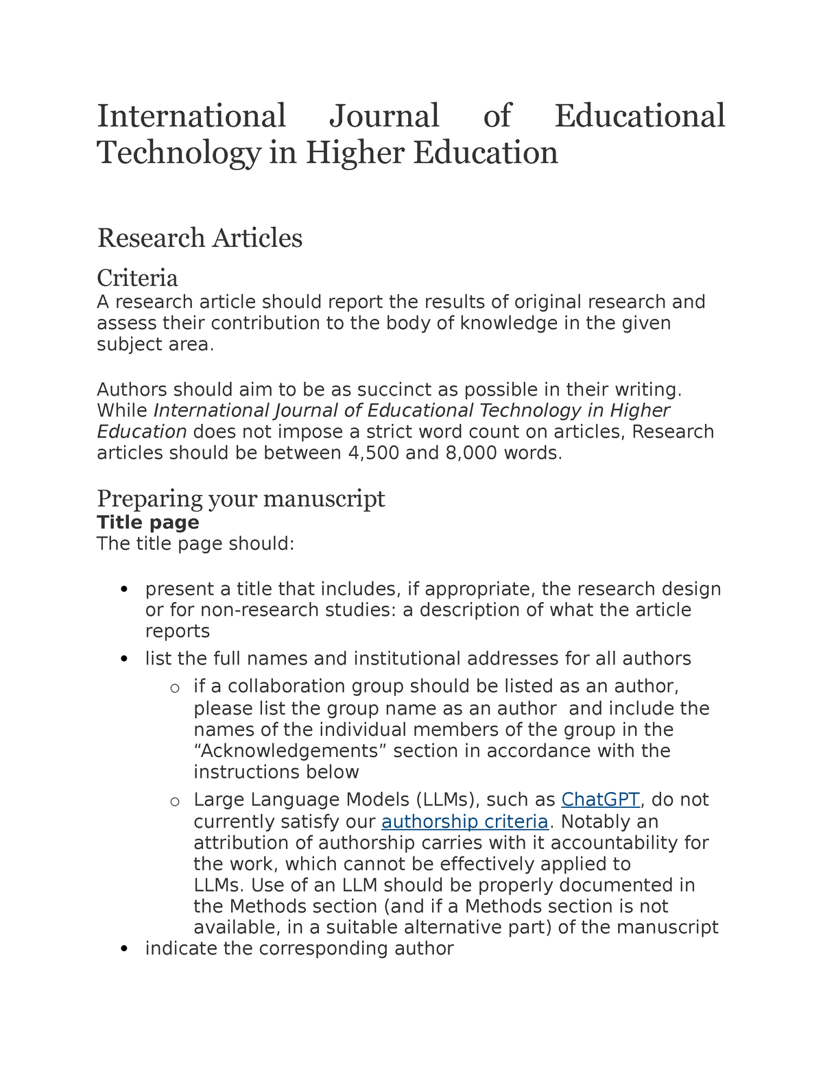 International Journal Of Educational Technology In Higher Education ...