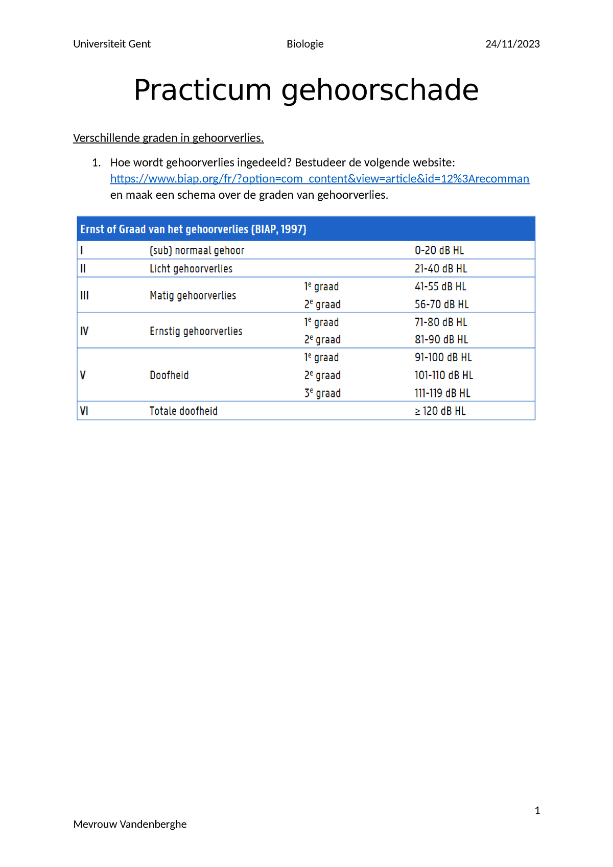 Bijlage 2 Practicum Gehoorschade Oplossing - Practicum Gehoorschade ...