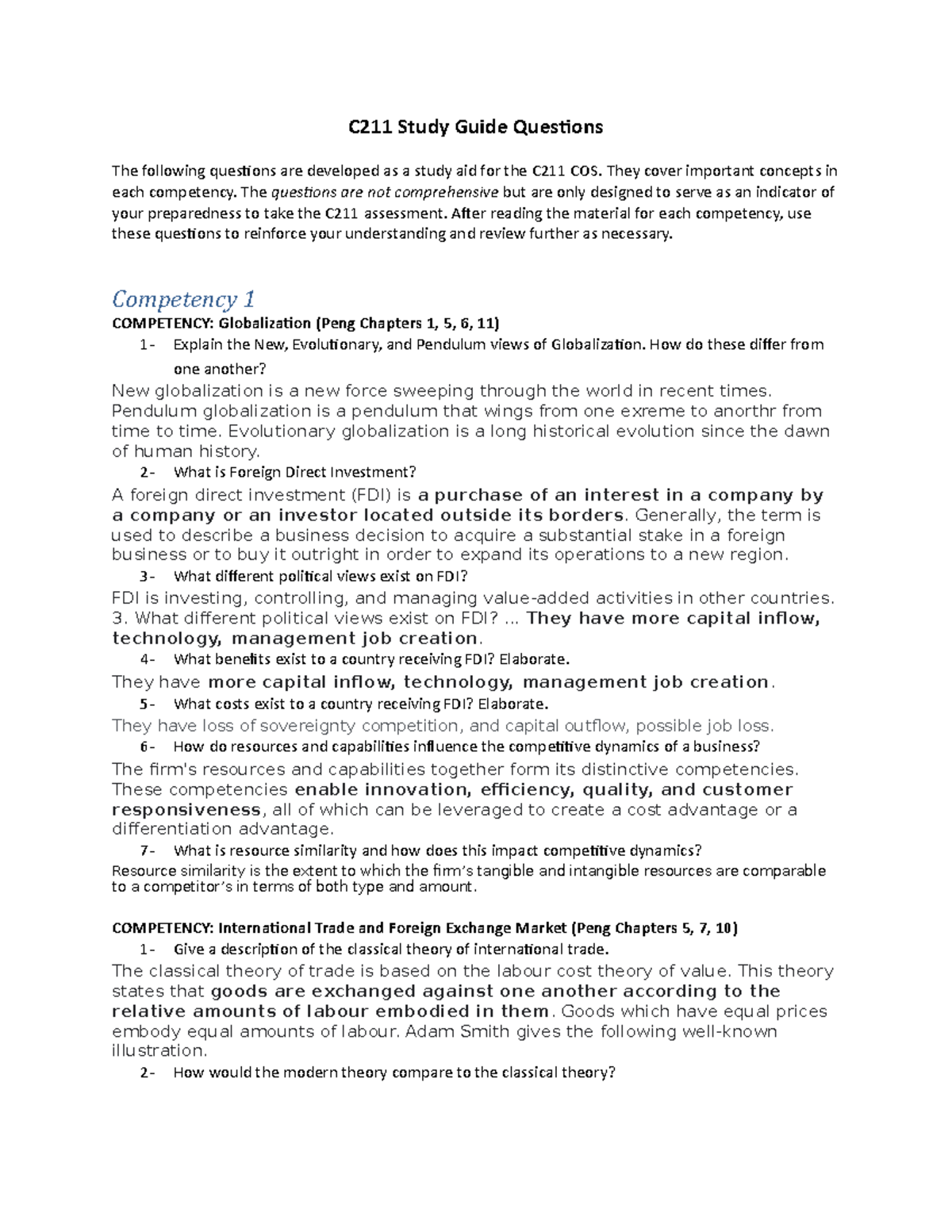 C211 Study Guide Answers 68 - whth6jh