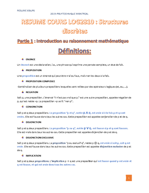 MC1-H2020 - Final LOG2810 - LOG 2810 – E ́l ́ements De Structures Discr ...