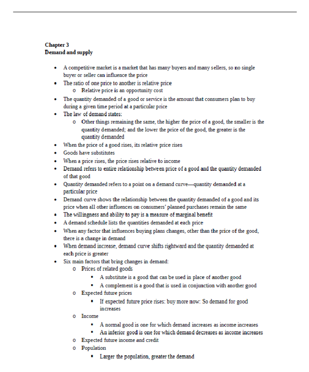 Demand and Supply fully explained - ECON 201 - Studocu