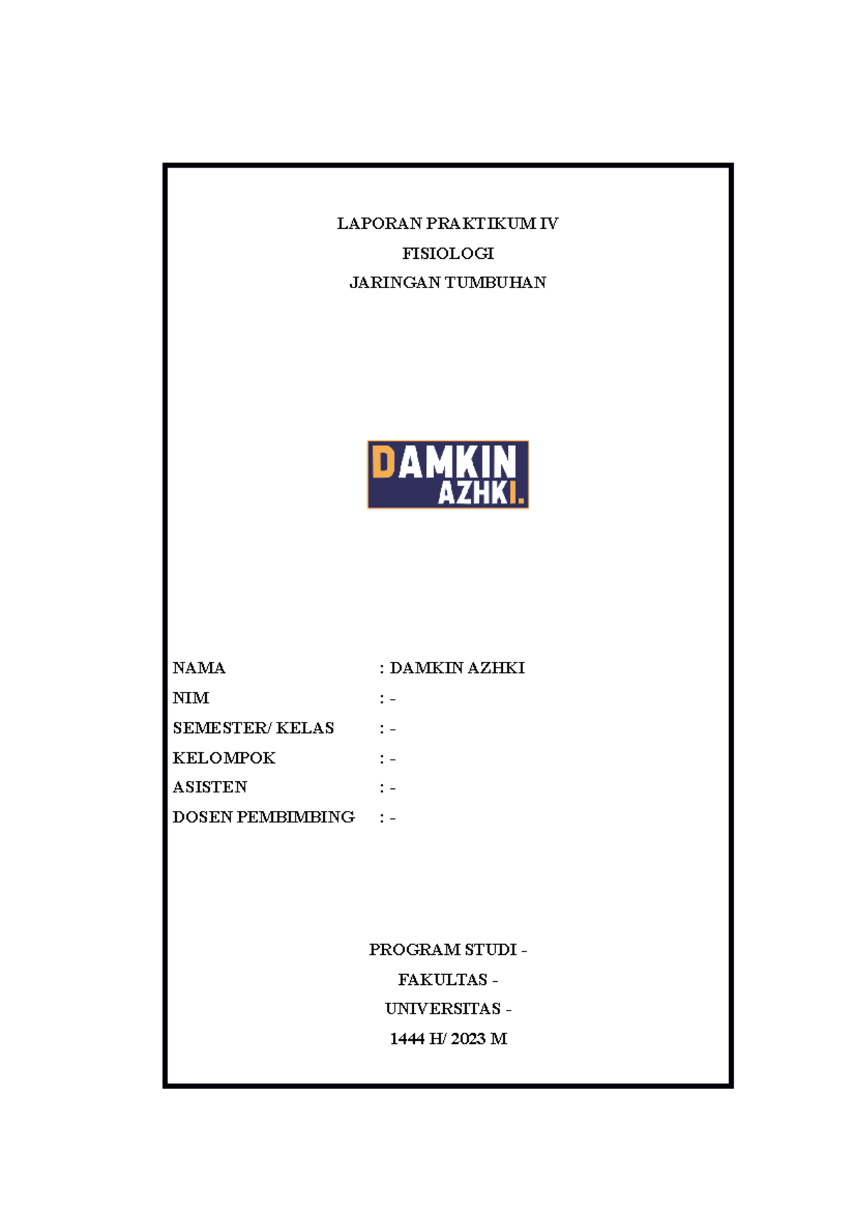 [LAPORAN PRAKTIKUM] JARINGAN TUMBUHAN (VER. 3) - LAPORAN PRAKTIKUM IV ...