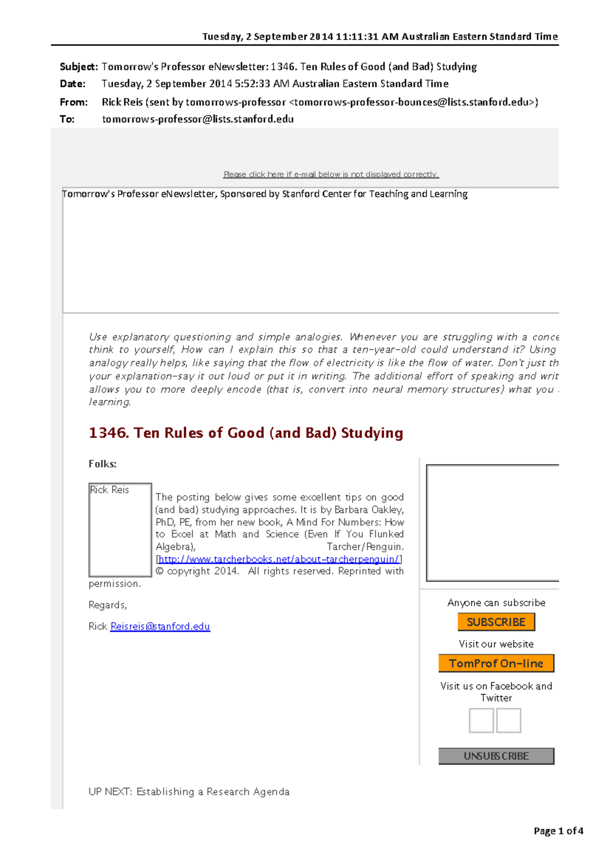Good Study-Bad Study - Tuesday, 2 September 2 014 1 1:11:31 A M A ...