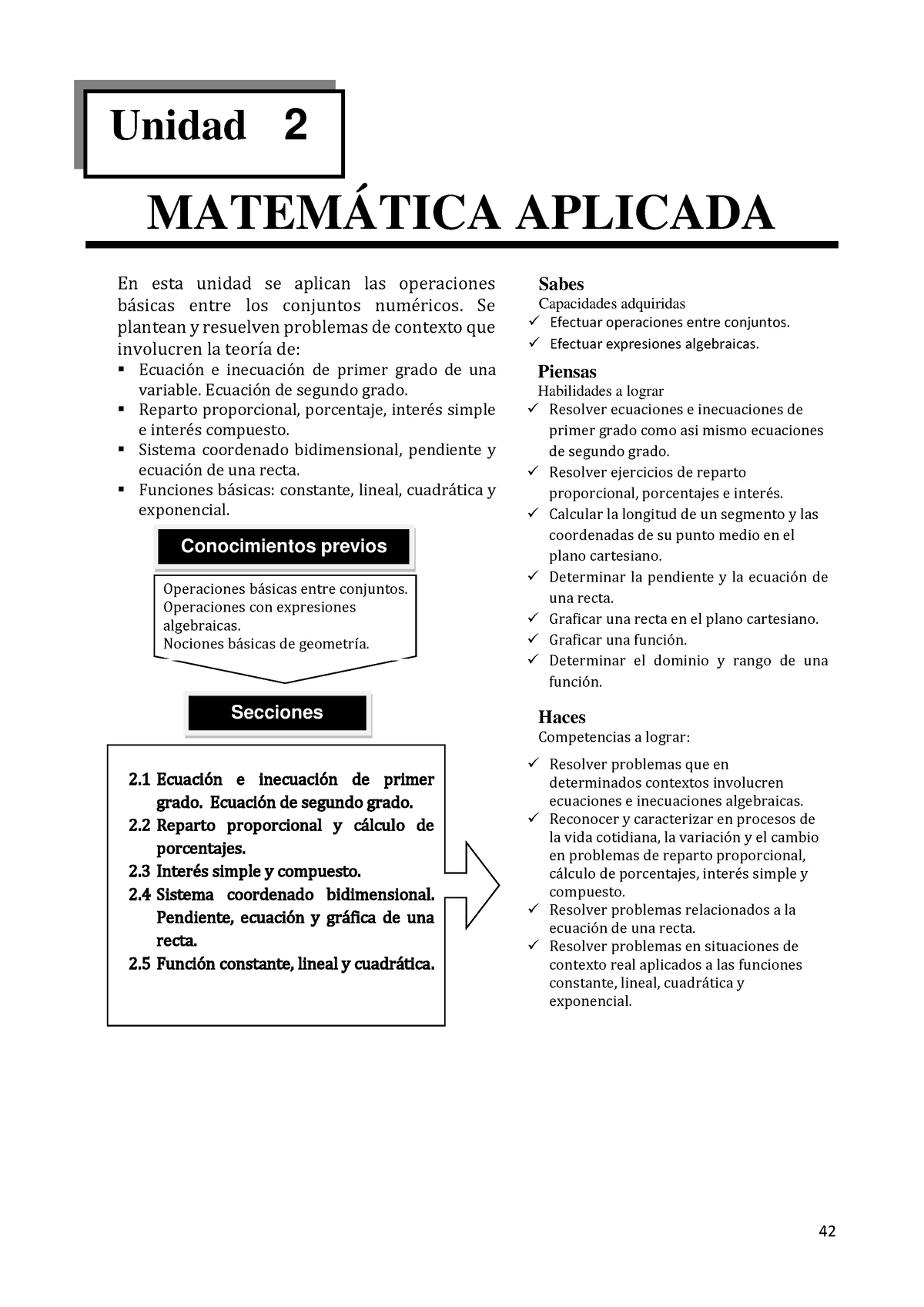 Segunda Unidad De FM - MATEMÁTICA APLICADA En Esta Unidad Se Aplican ...