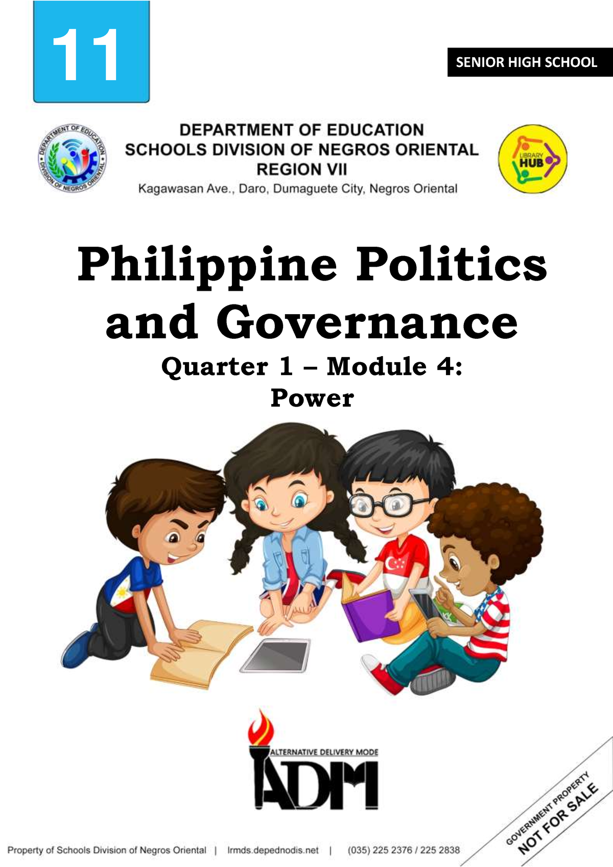 Week 4 - Politics - 11 SENIOR HIGH SCHOOL Philippine Politics and ...