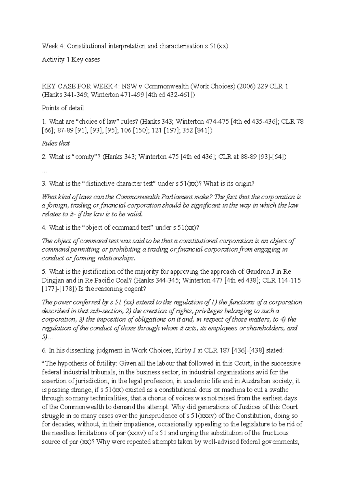 Laws4001 Week 4 Week 4 Constitutional Interpretation And Laws4001 Week 4 Week 4 Constitutional Interpretation And