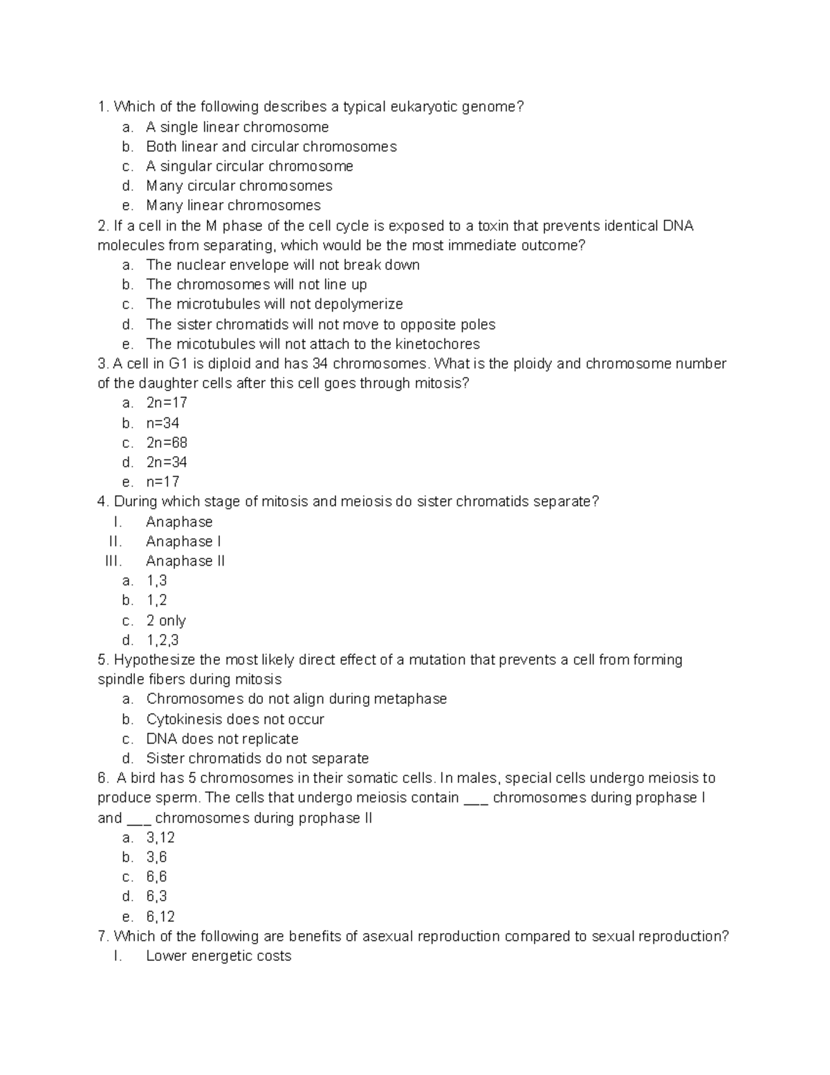 Bio+115+exam+2+mock - Practice exam - Which of the following describes ...