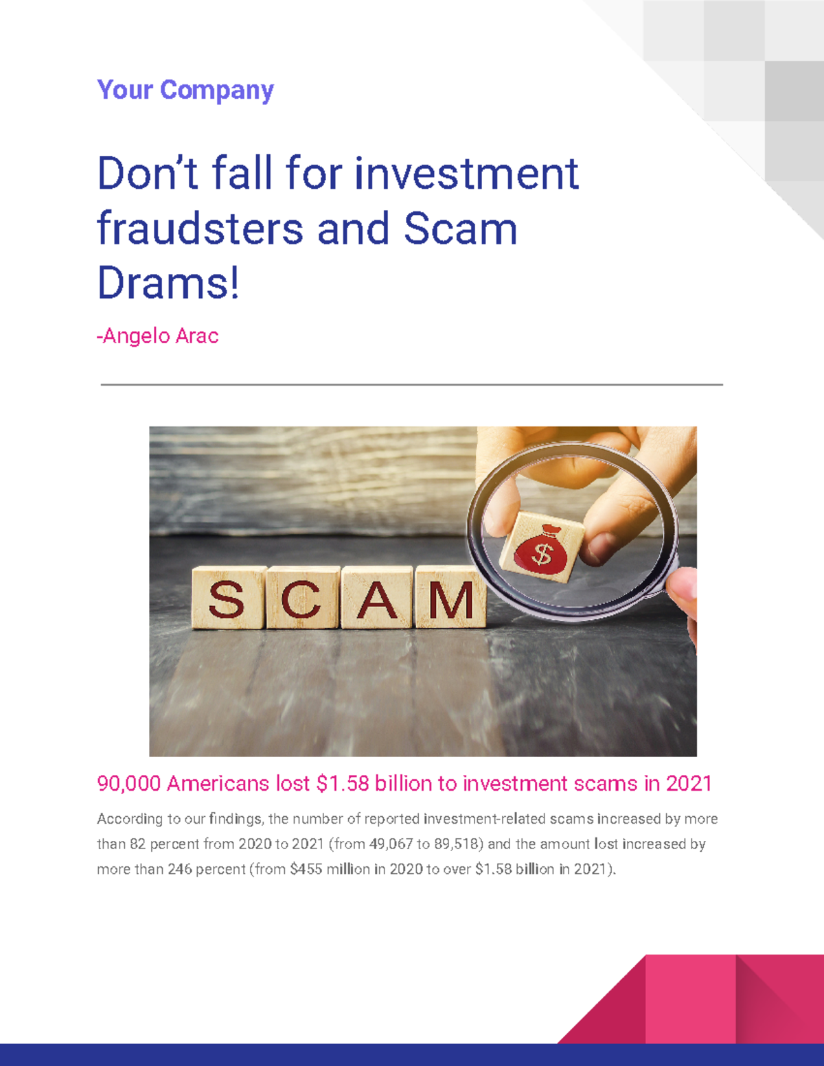 Don't Fall for a Text Message Scam - Doing More Today