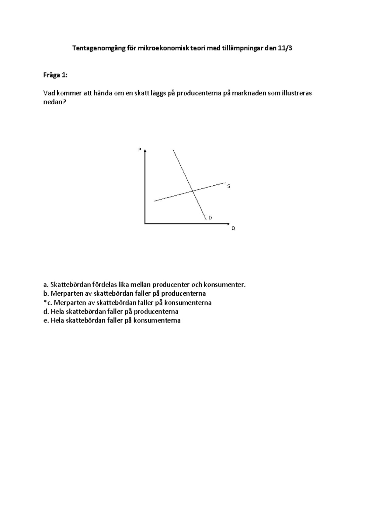 Tenta Mikro - TentagenomgÂng Fˆr Mikroekonomisk Teori Med Till‰mpningar ...
