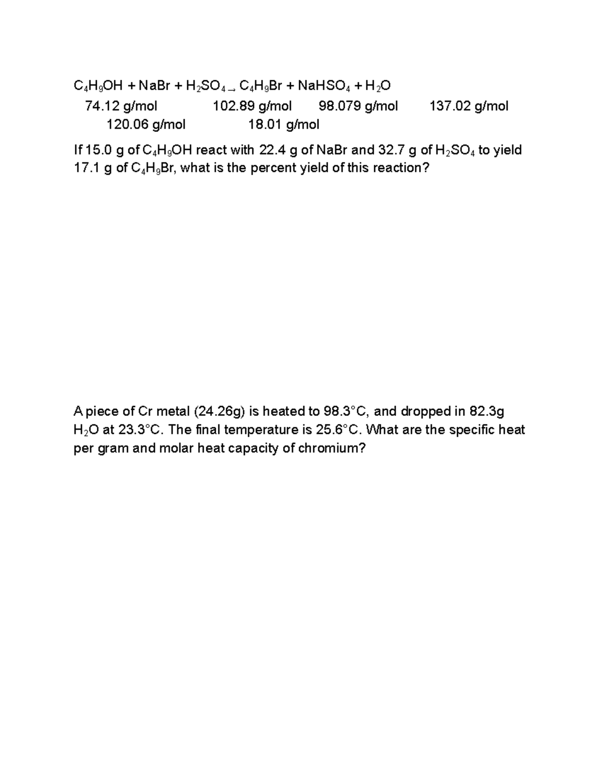 chemistry-c-4-h-9-oh-nabr-h-2-so4-c-4-h-9-br-nahso-4-h-2-o
