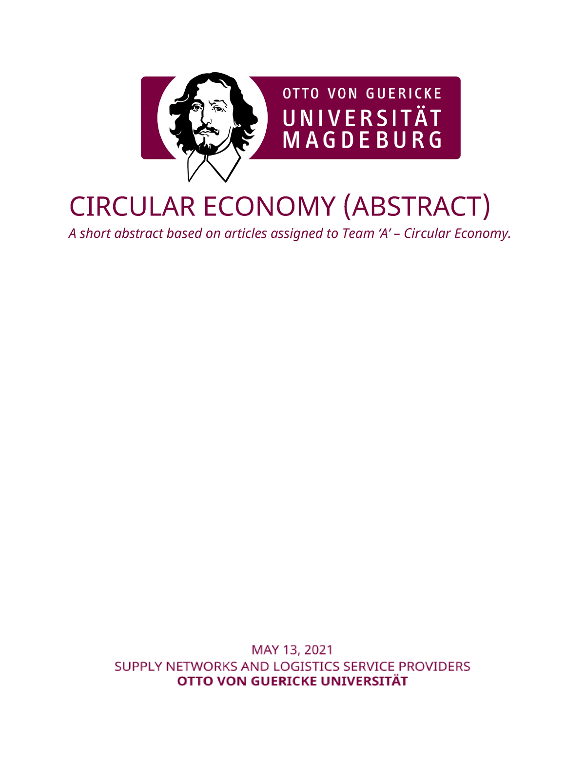 circular economy bachelor thesis