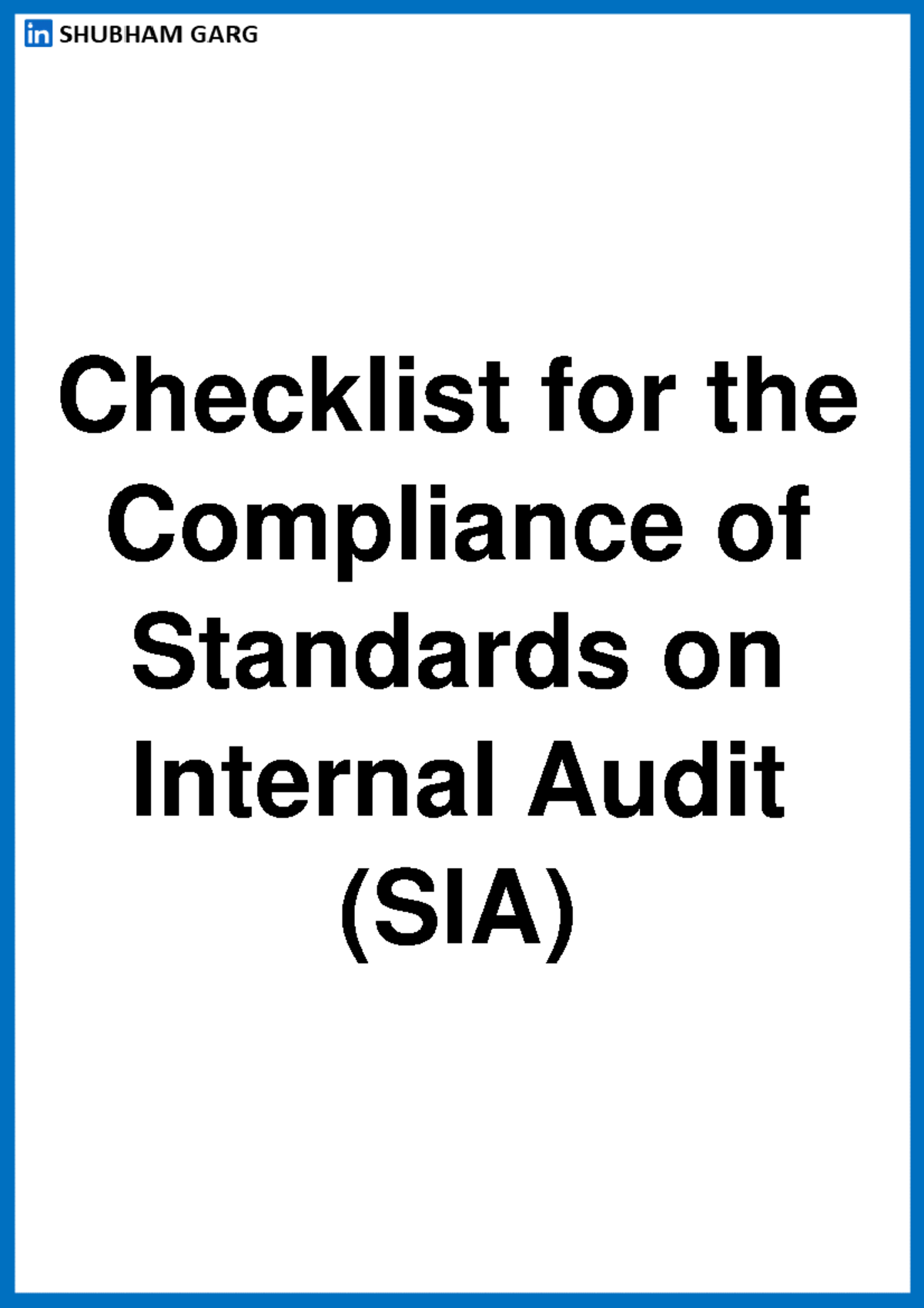 1694152225149 - sancion - Checklist for the Compliance of Standards on ...