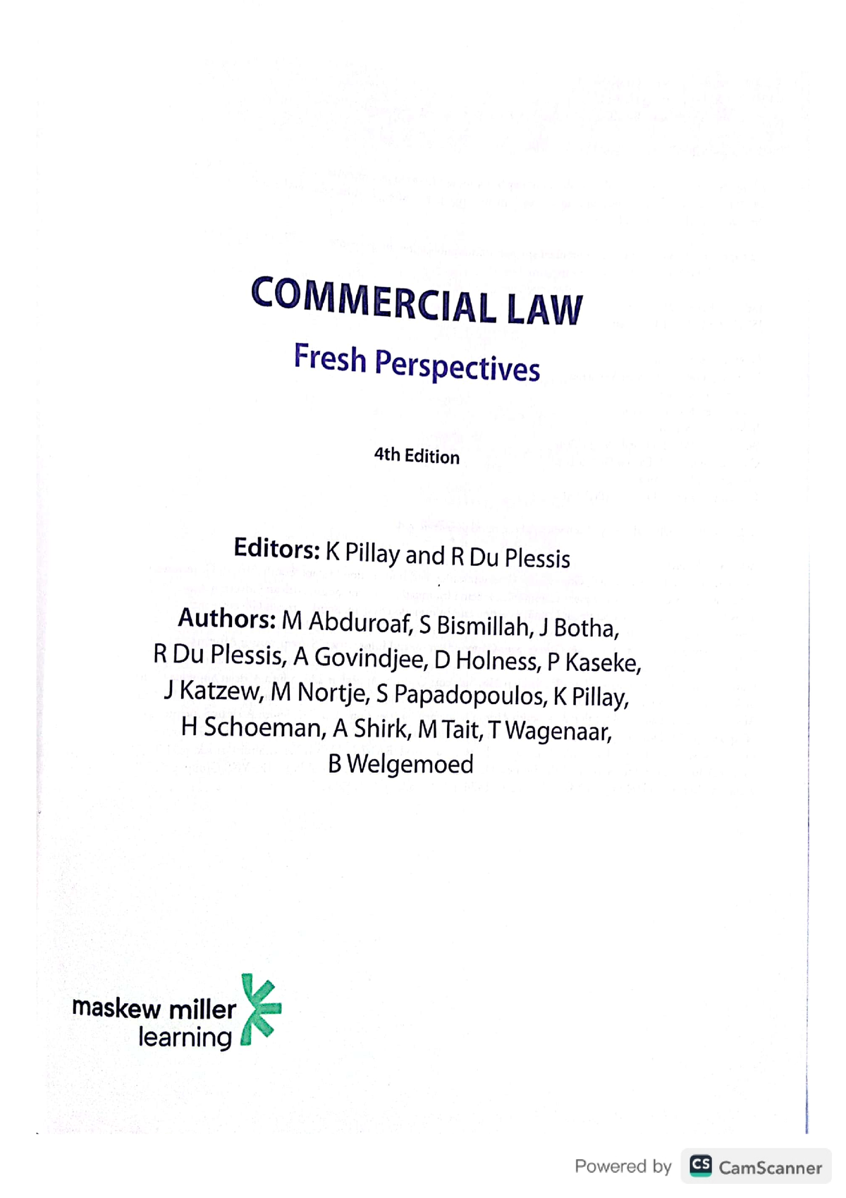 Commercial Law Chapter 1,2 And 3 - Studocu