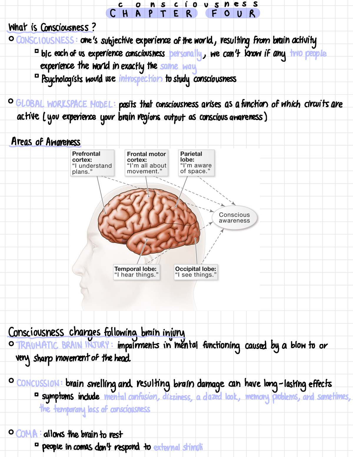 General Psych - Ch. 4 Notes - C O N S C I O U S N Es S C H A P T E R F ...