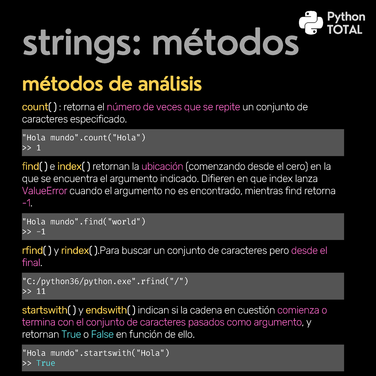 Métodos+de+Strings - Strings - Strings: Métodos TOTAL Métodos De ...