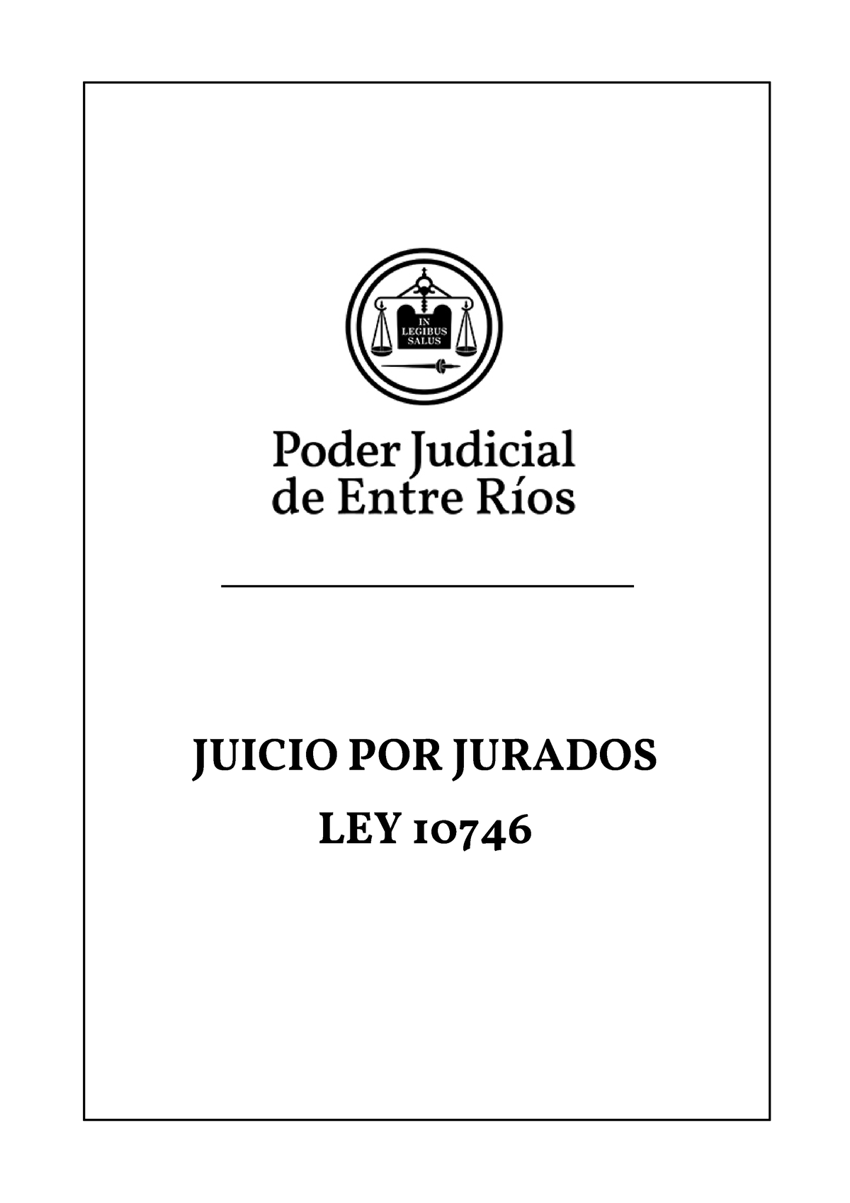 Ley 10746 Juicio Por Jurado Entre Rios Juicio Por Jurados Ley 10746 Juicio Por Jurados Ley