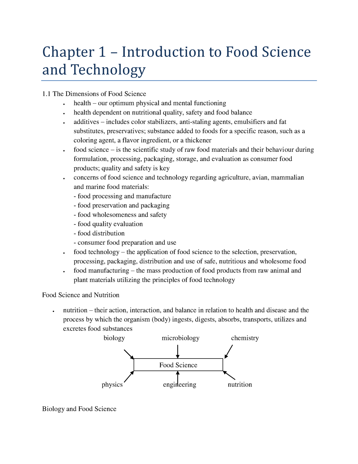 food science and technology research paper