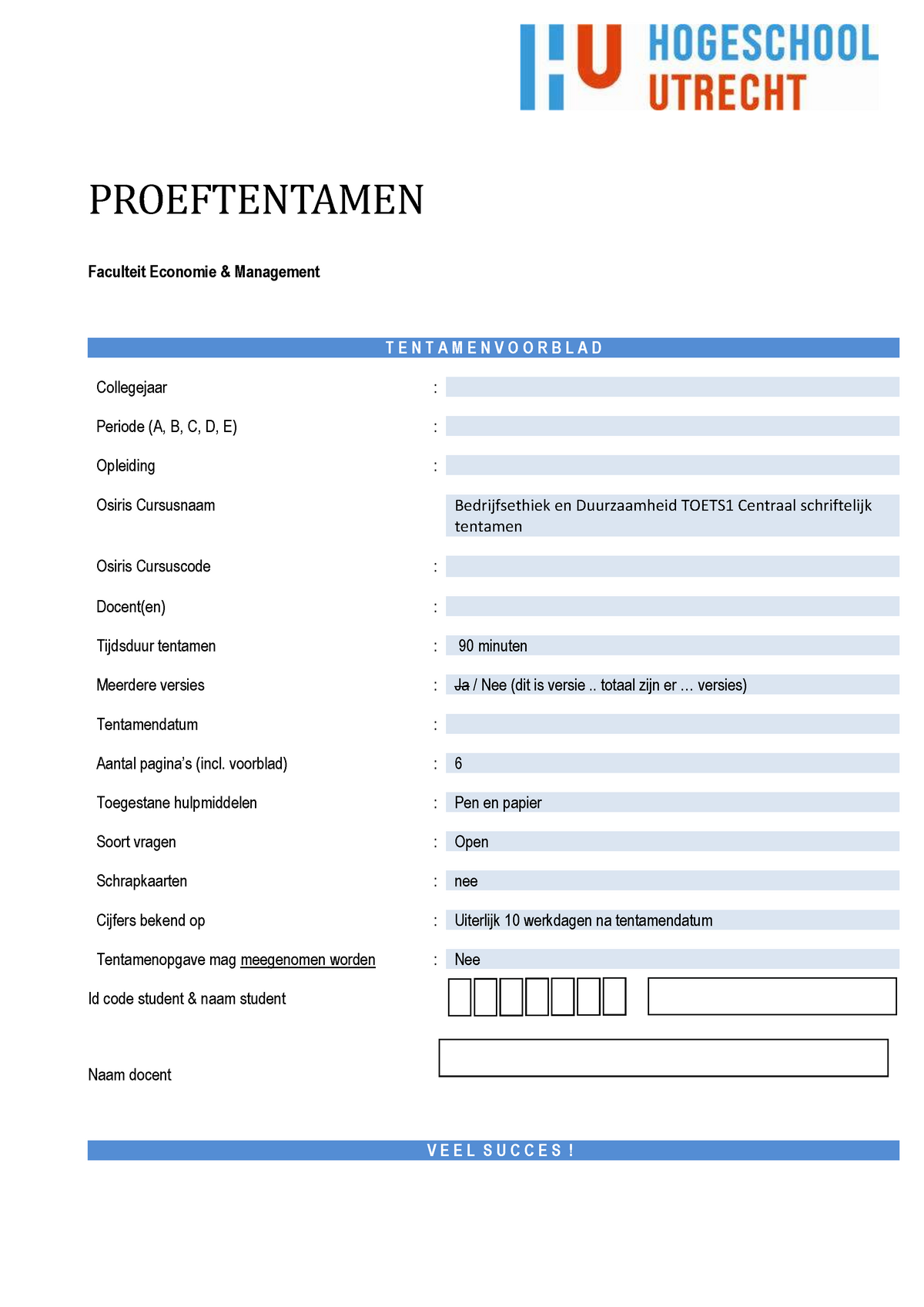 Proeftentamen Bedrijfsethiek MBME + Alle Antwoorden - PROEFTENTAMEN ...