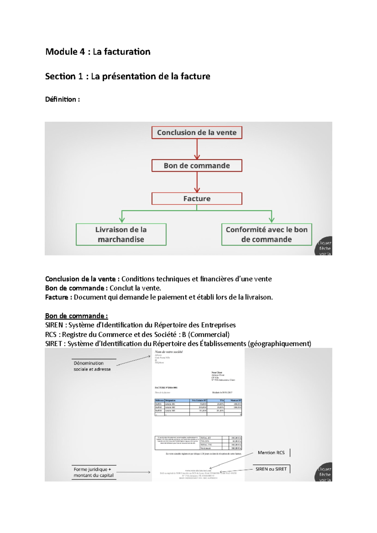 Module 4 - La Facturation - Module 4 : La Facturation Section 1 : La ...