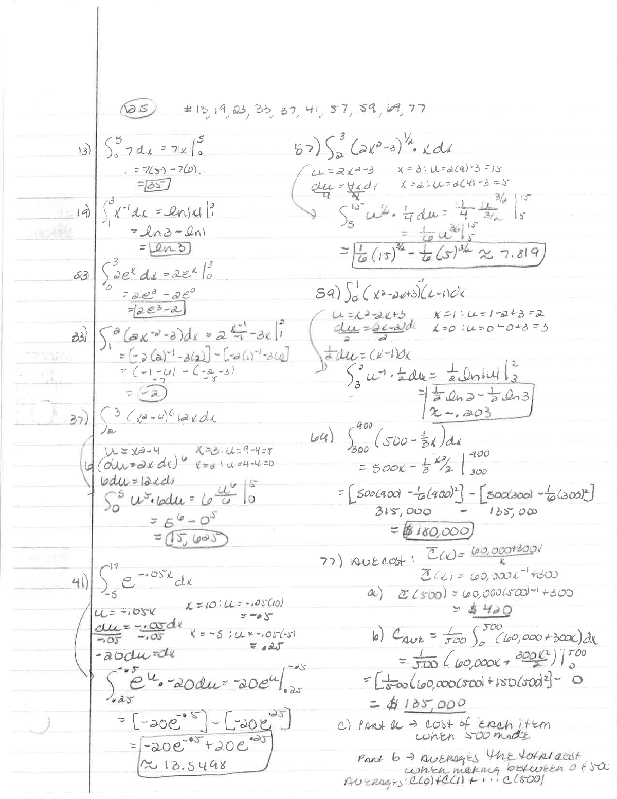 Section 12.5 homework - Math 1309 - Studocu