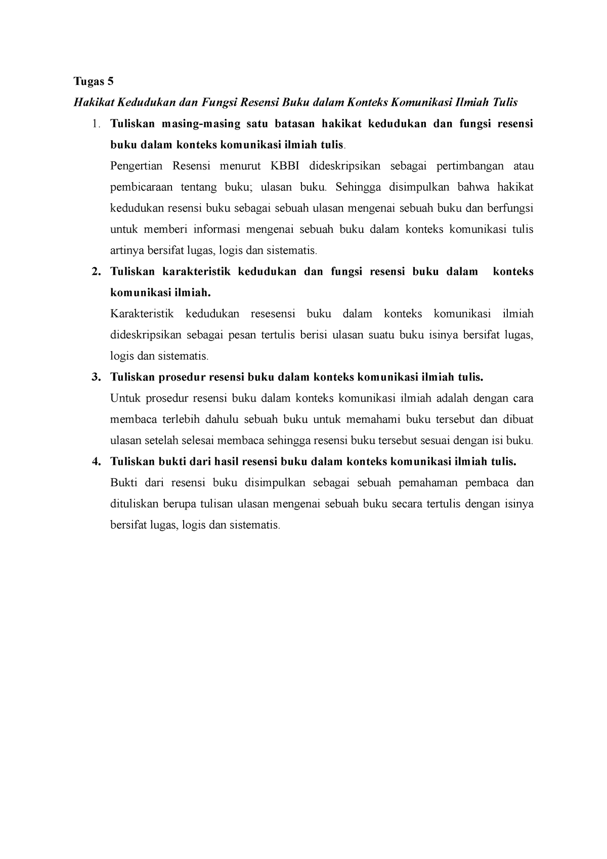 Tugas 5 Kajian Modul - Kedudukan Dan Fungsi Bahasa Indonesia - Tugas 5 ...