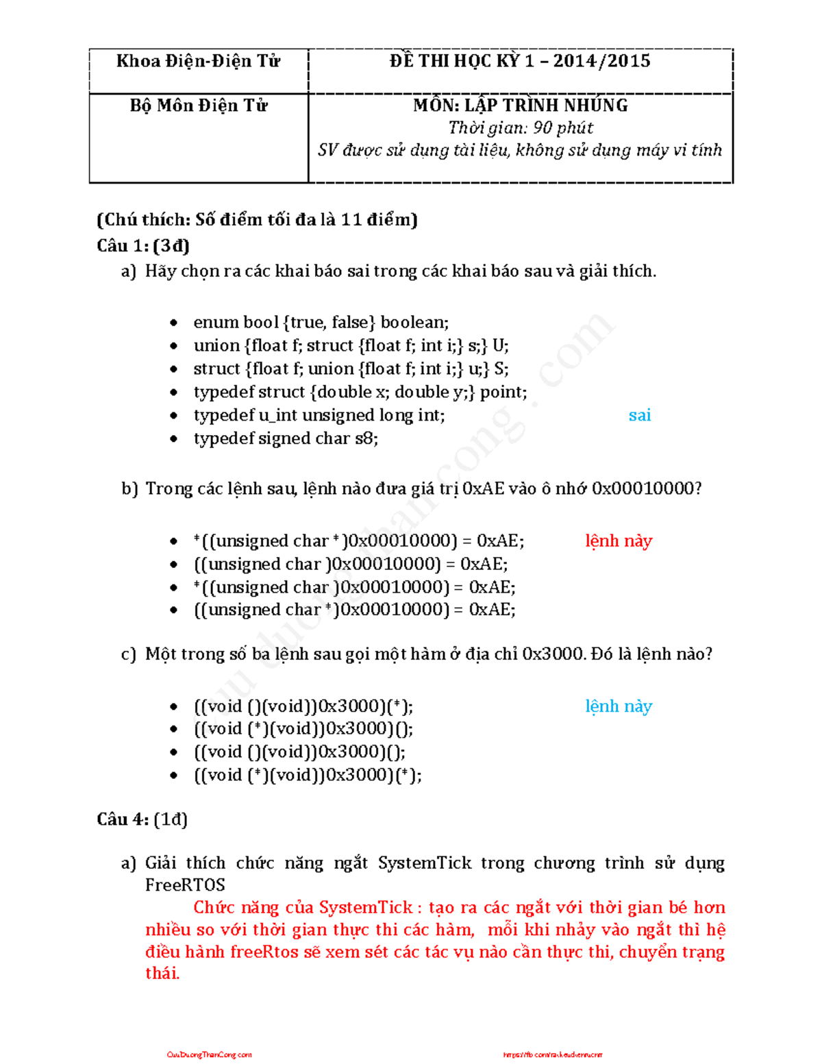 Laptrinhhethongnhung buiquocbao cuoikynhung [cuuduongthancong Khoa ĐißnĐißn Tử ĐỀ