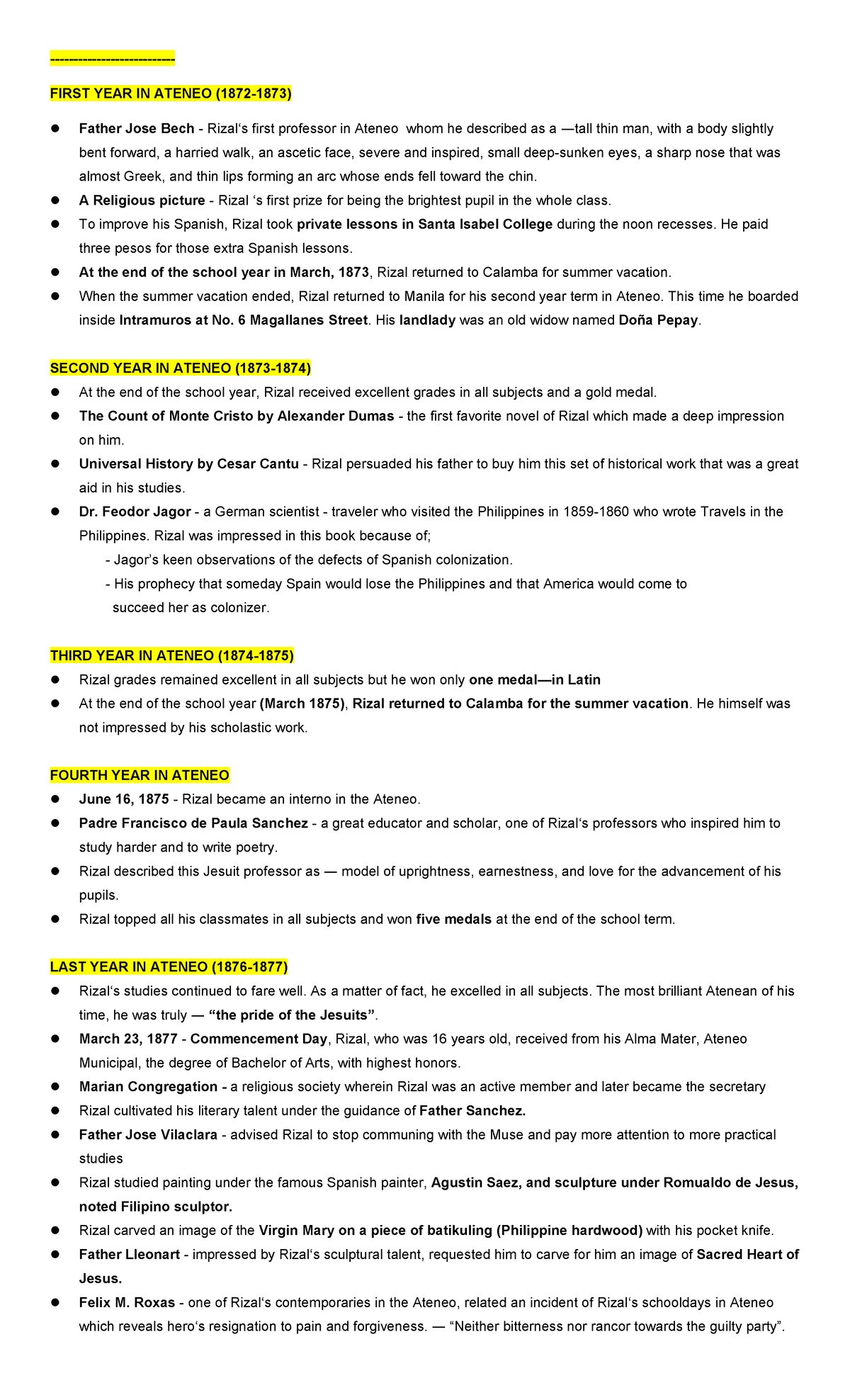Group 03 Report Rizal - Summary Don Honorio Ventura State University ...