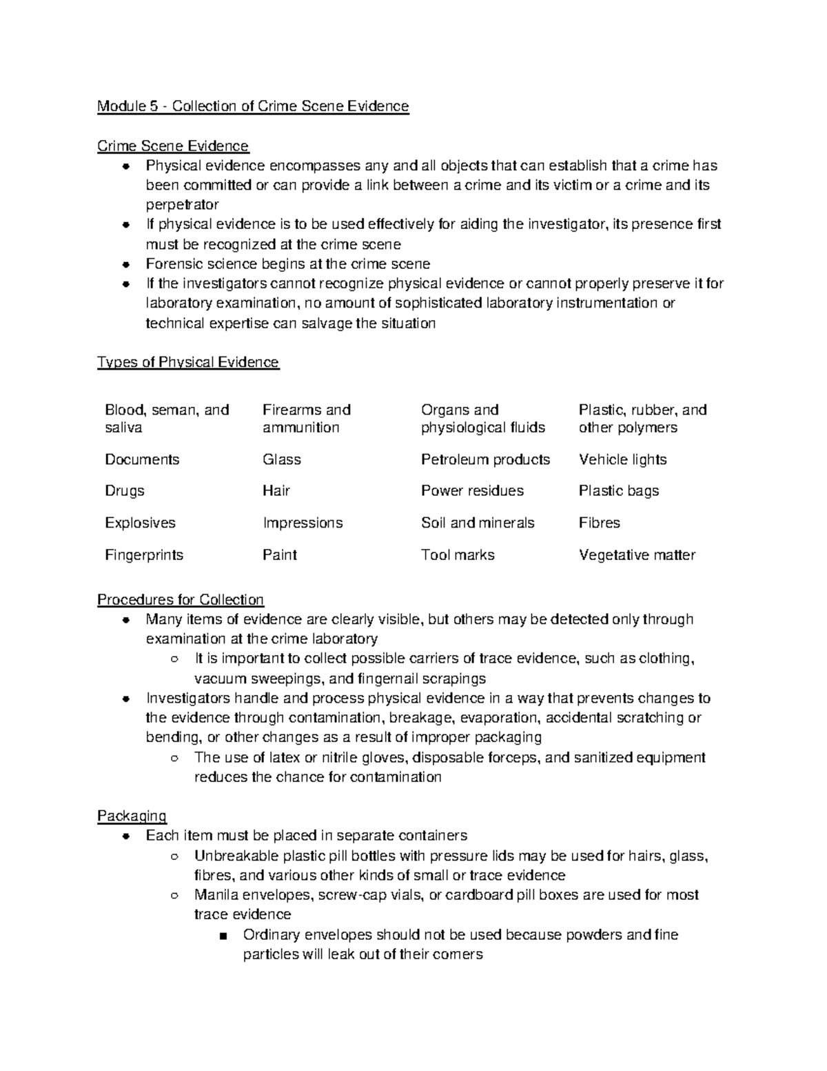 module-5-collection-of-crime-scene-evidence-module-5-collection