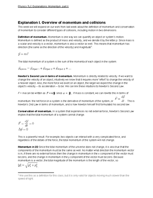 P7LC Tutorial 2 Explanations - Physics 7LC Week 2: Newton’s Laws And ...