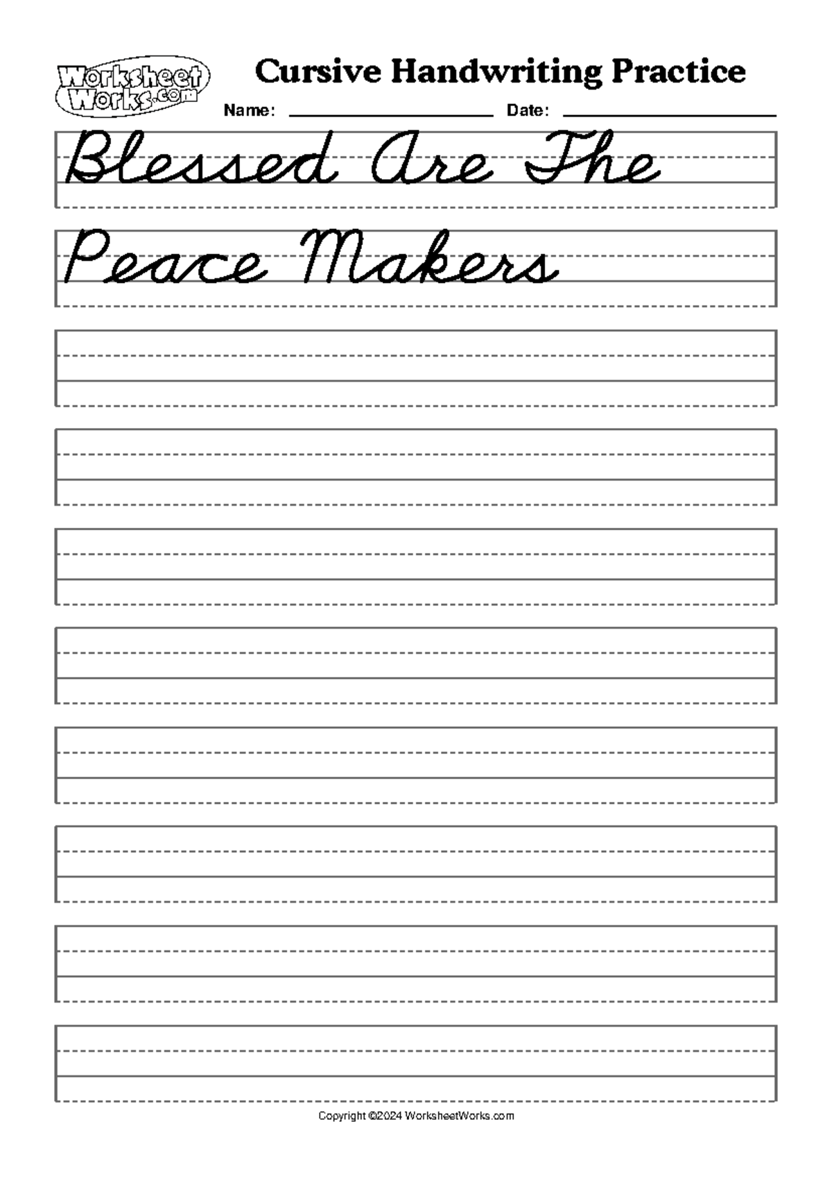 Worksheet Works Cursive Handwriting Practice 1 - HIS-30086 - Cursive ...