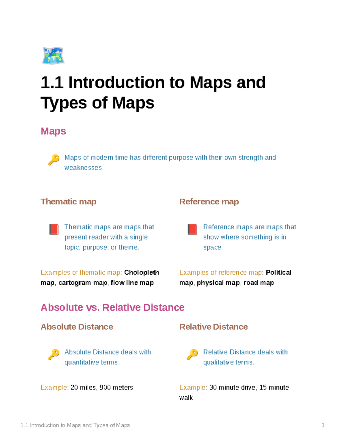 Introduction to maps and types of maps - Thematic map Ã Thematic maps ...