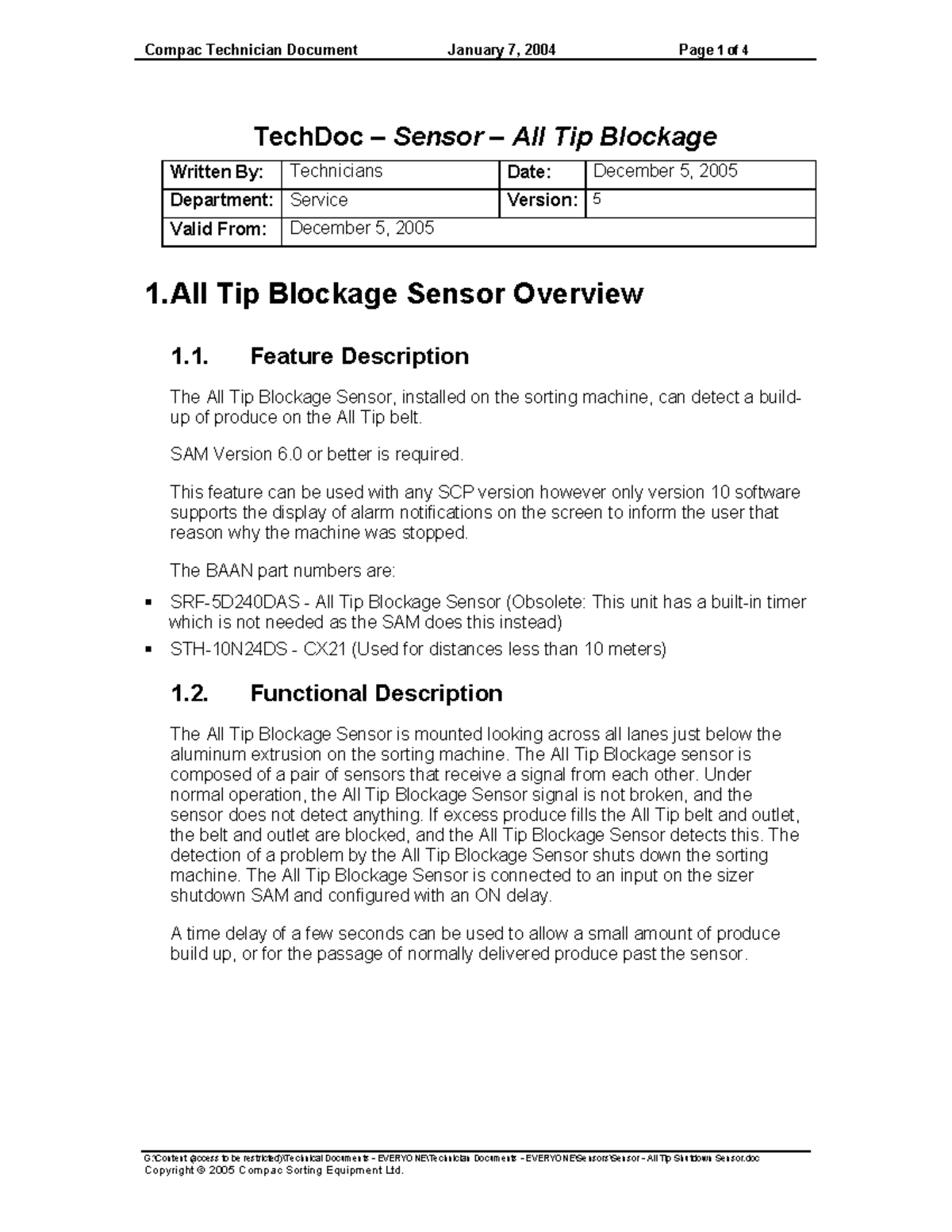 Sensor - All Tip Shutdown Sensor - G:\Content (access to be restricted ...