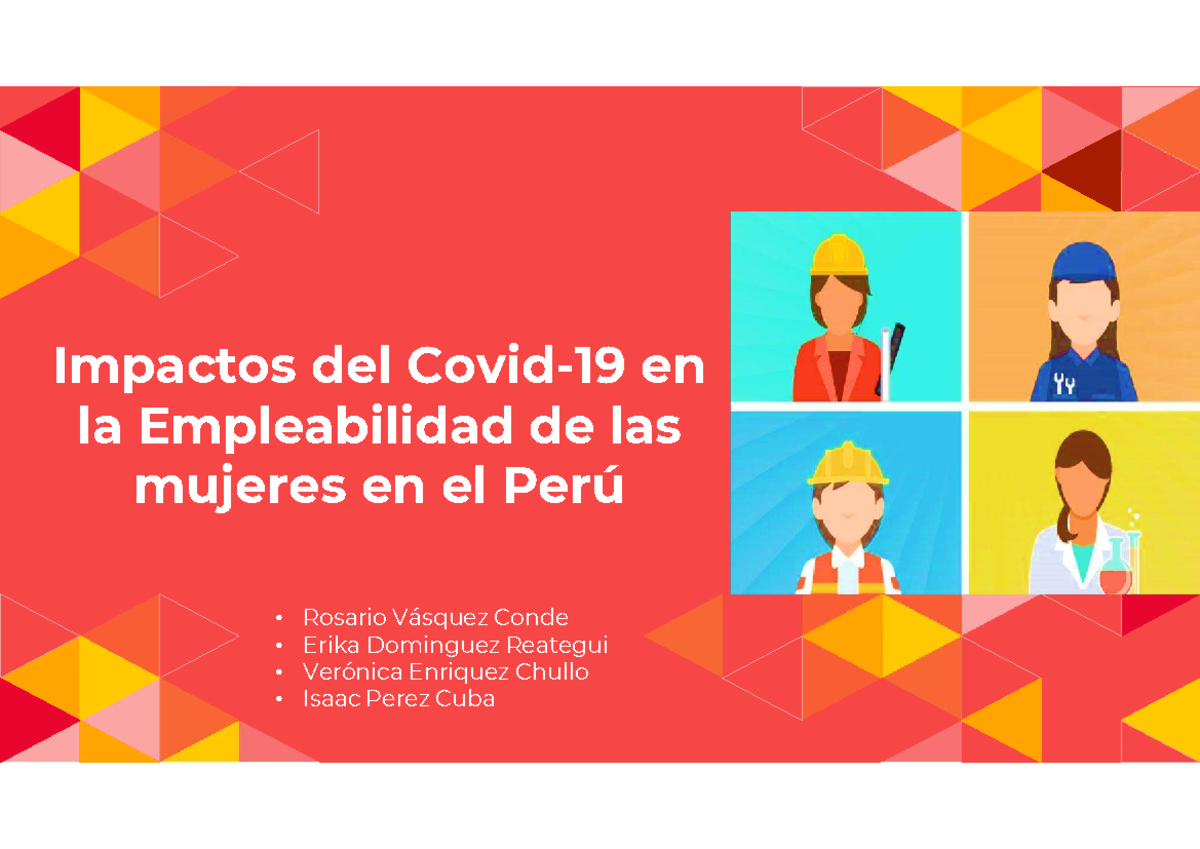 Empleabilidad - Impactos de la pandemia Covid en el trabajo de las ...
