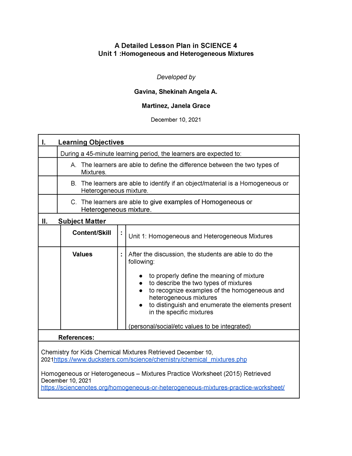 A Detailed Lesson Plan In Science A Detailed Lesson Plan In SCIENCE 4 