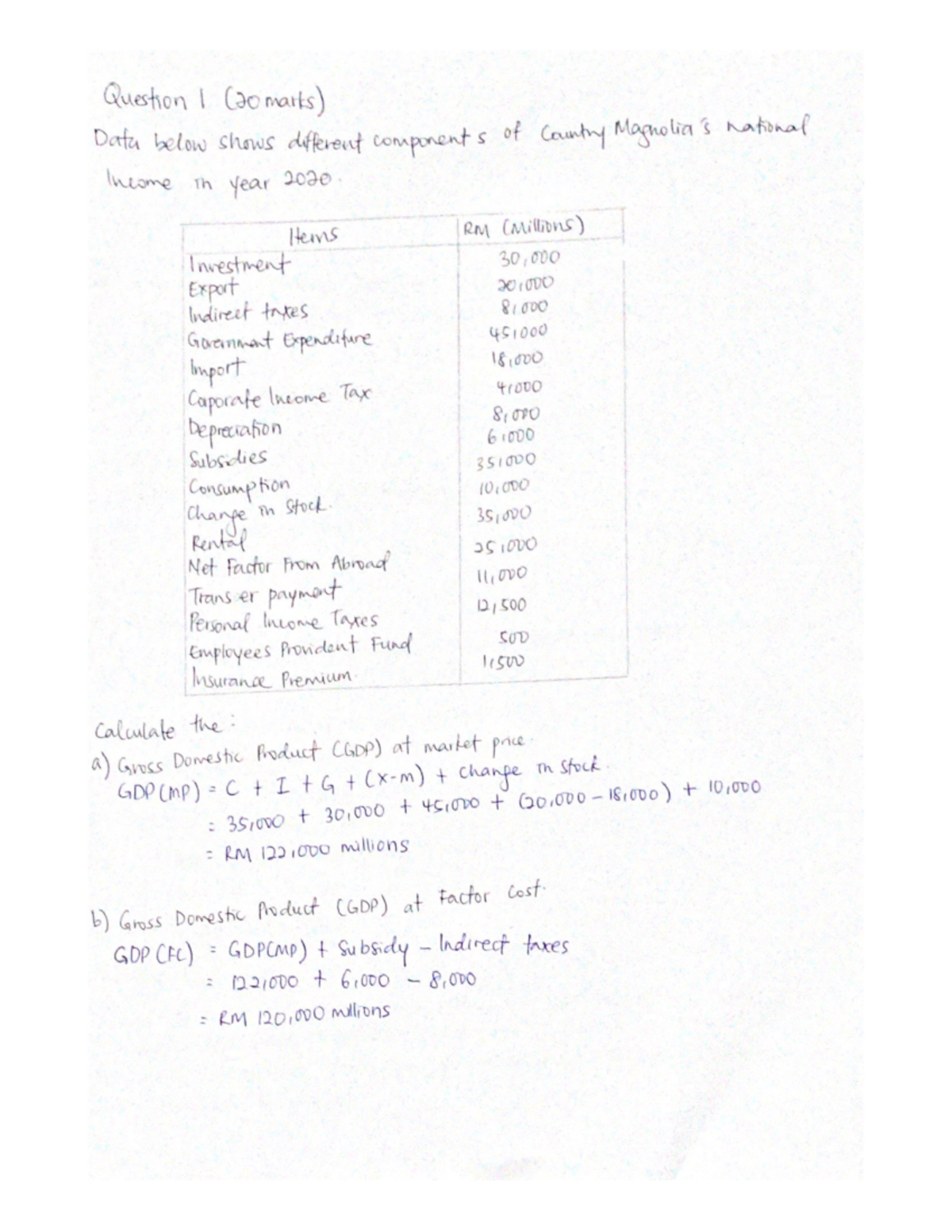 Question 1 - foundation in science - Studocu