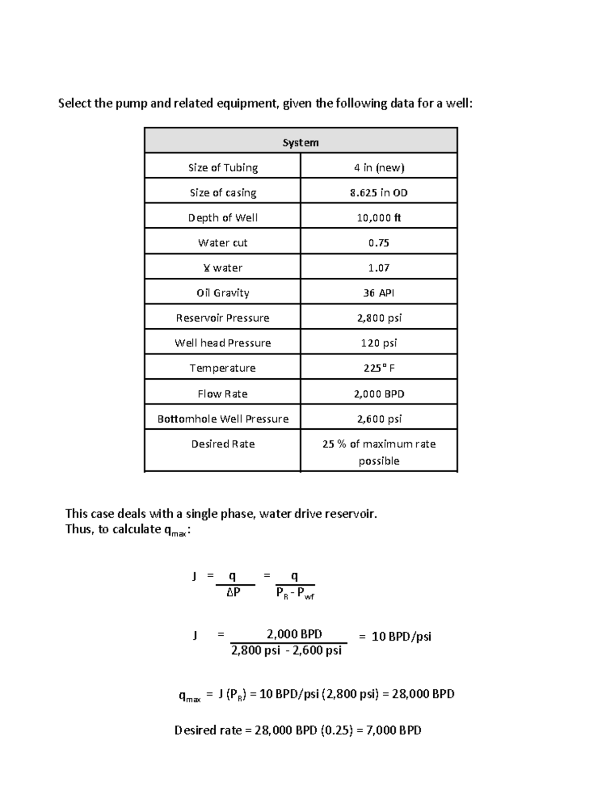 Case 3-ESP - Design of electrical semipermeable pump ESP Case 3 ...