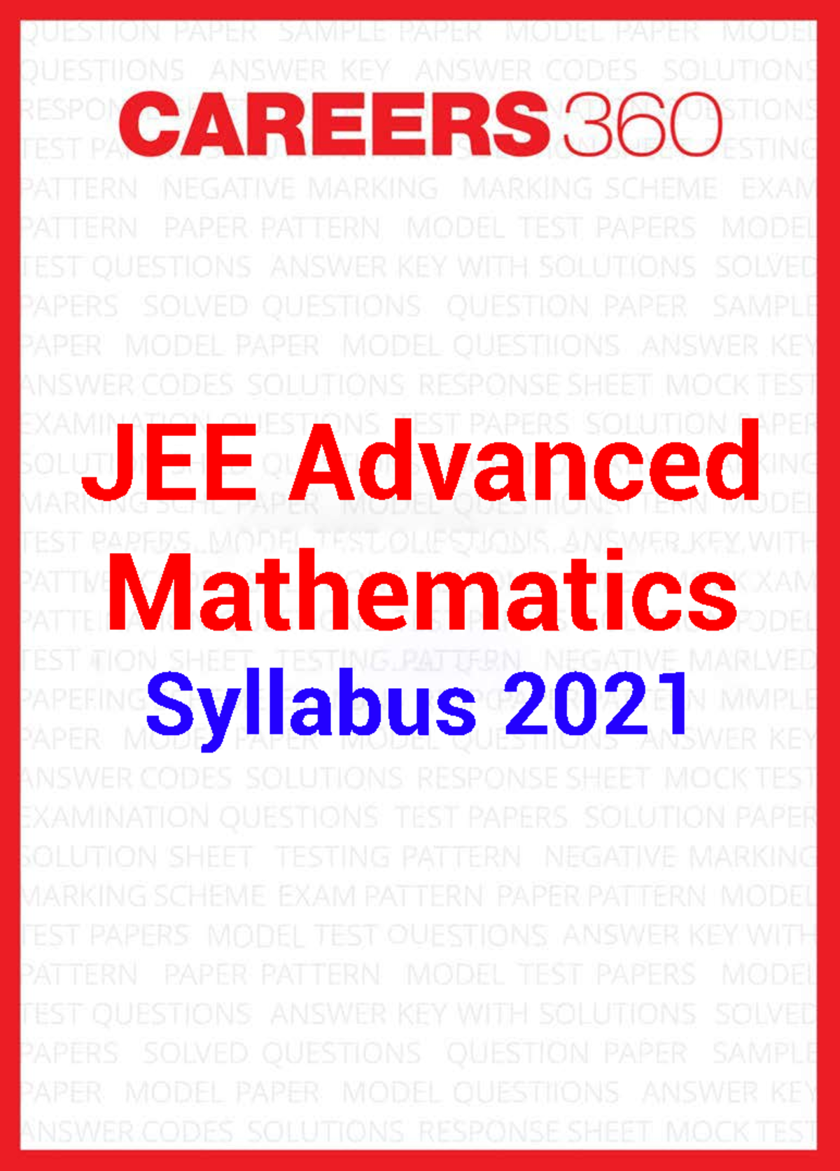 Mathematics syllabus - JEEAdvanced Mathematics Syllabus 2021 ...
