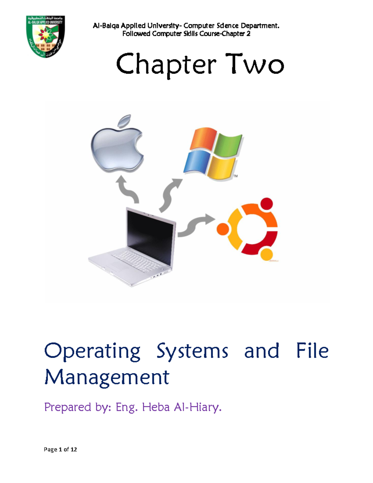 Chapter 2 Operating system and file managment تضليل جديد - Followed ...