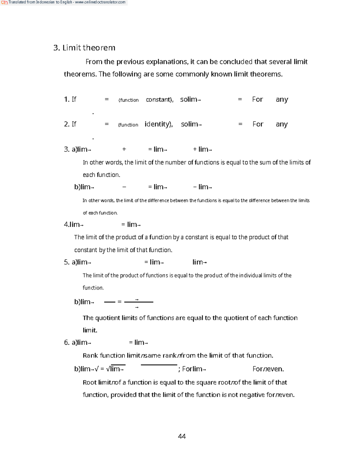 Limit Theorem - 3. Limit Theorem From The Previous Explanations, It Can ...