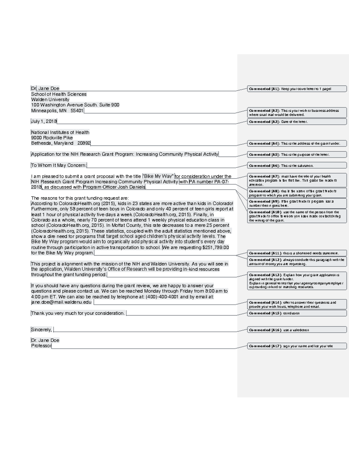 Grant writing cover letter Communication Studocu