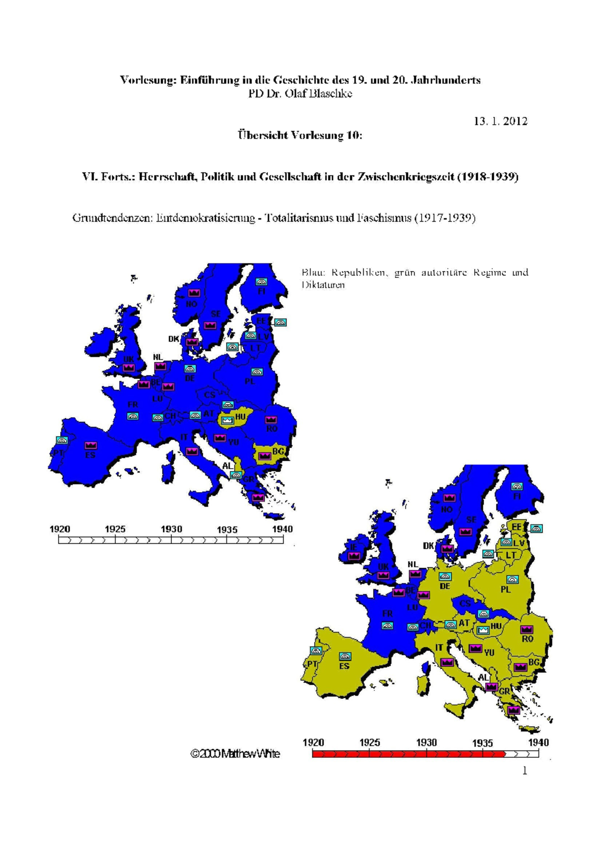 VL 1920 Jh bersicht 10 Zwischenkriegszeit und NS Demokratie und