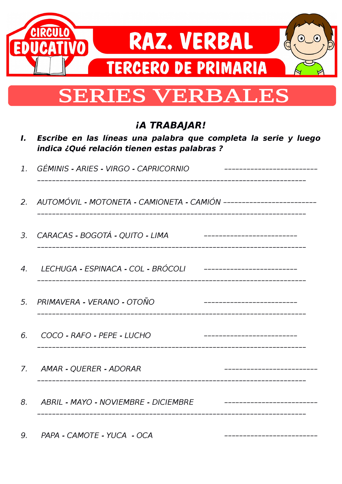 Series Verbales Para Tercero De Primaria En Tercero De Primaria The Best Porn Website