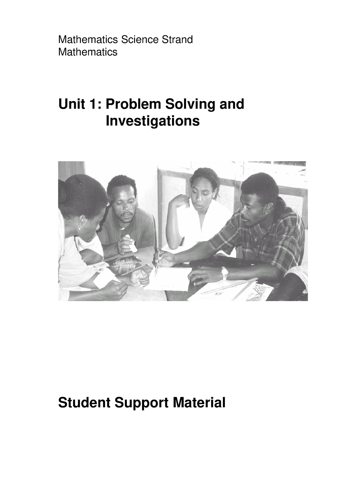 problem solving mathematical investigation and modeling pdf